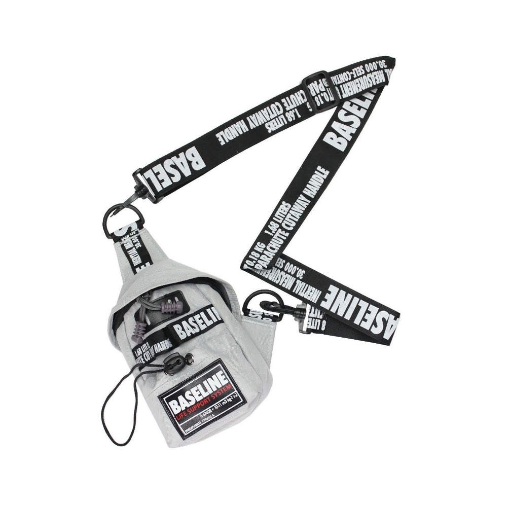 Sling Chest Bag Crossbody BASELINE Men Women Gray